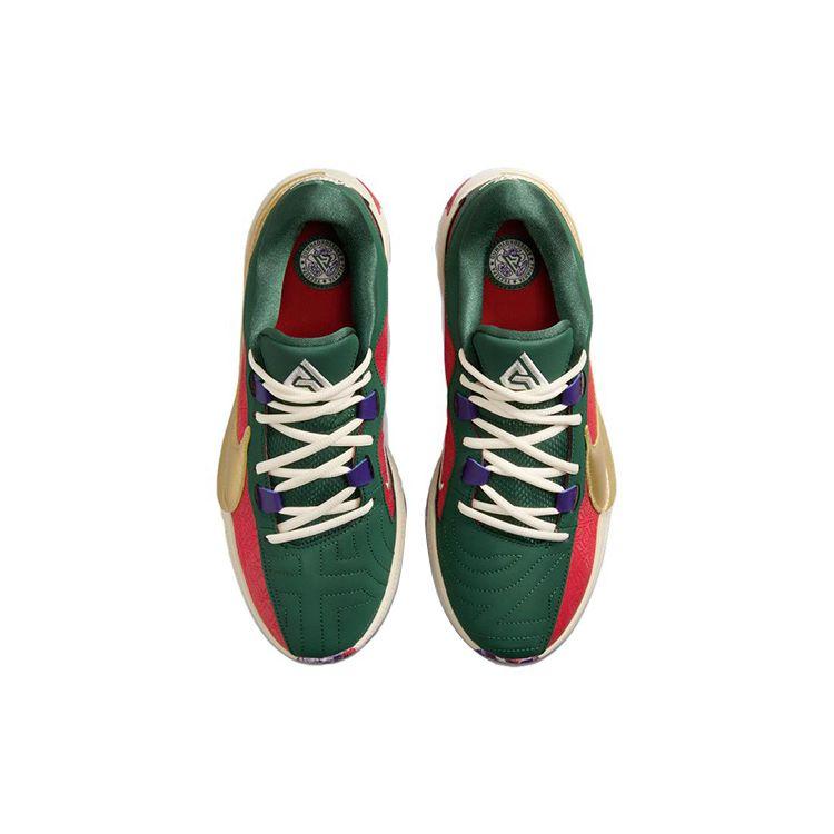 Nike Zoom Freak 5 EP Keep It A Buck Gym Red Metallic Gold Fir Court Purple DZ2945-600
