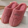 Autumn indoor home couple wool slippers warm shoes confinement non-slip velvet men's cotton slippers women