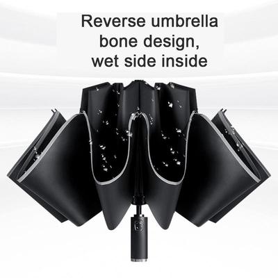 Automatic Umbrella with LED Light Large Windproof Sun Rain Double Use UV Protection Folding Parasol