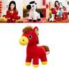 Traditional Horse Plush Toy With Pp Cotton Filling For Lunar New Year Gift And Home Decor