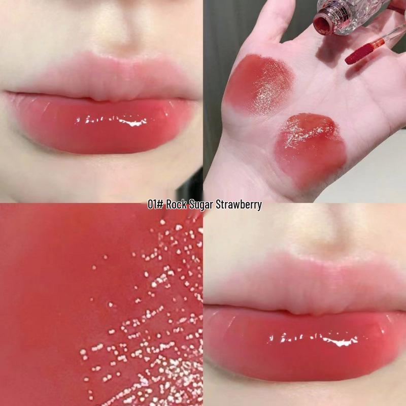 SHAQINUO Moisturizing Water-Gloss Lip Glaze: Translucent, Long-Lasting, Youthful Low Saturation Lipstick.
