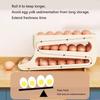 Double Layer Rolling Eggs Storage Container For Fridge With Automatic Slide Out Designs And Protective Eggs Trays