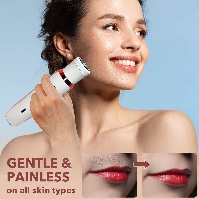 4 In 1 Electric Razor for Women Shaver Lady Shaver Body Hair Trimmer for Armpit Bikini Arm Leg Face Mustache Portable Painless
