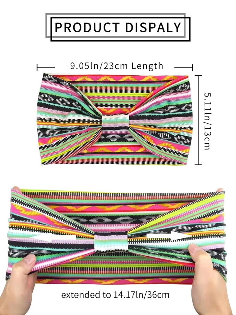 Twisted Wide Hair Bands for Women Wide Turban Workout Headband Fashion Yoga Hair Bands Boho Twisted Thick Hair Accessories