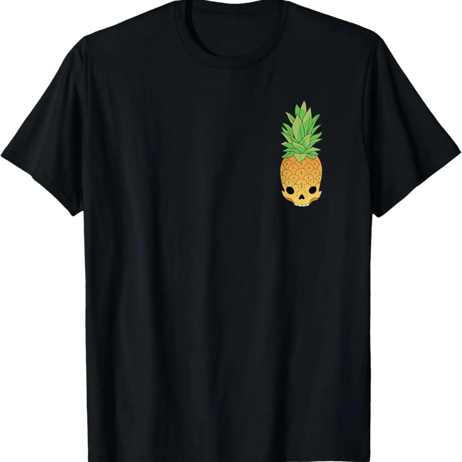 Tropical Pineapple Skull T-Shirt S