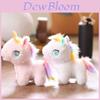 Porte-clés Peluche Poney Mignon en Peluche Courte Douce pour Décoration de Sac et Cadeaux