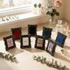 Samt Bilderrahmen Schmuck Ausstellungsständer Gotischer Dunkler Stil Ohrring Ausstellungsständer Hochzeit