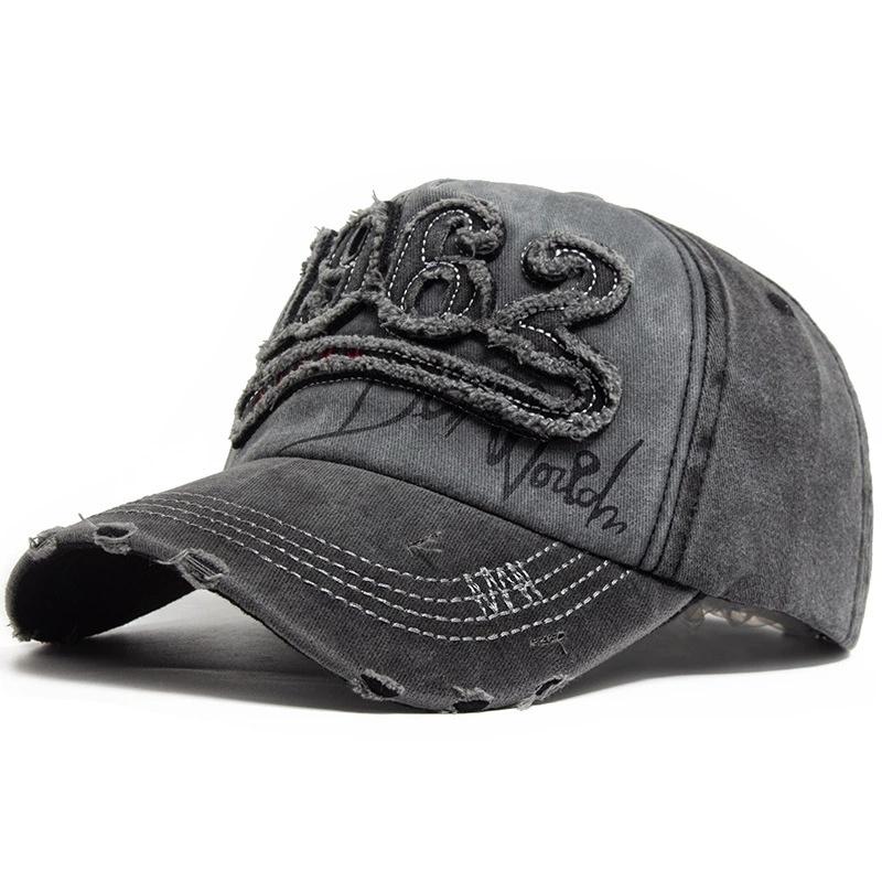 Fashion Vintage Washed Cotton Baseball Cap Men Digit 1962 Embroidery Snapback Spring Autumn Women Hat Visor Hip Hop Caps
