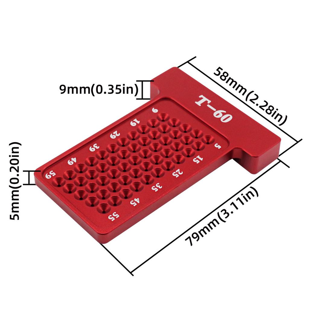 Woodworking Scriber T-Square Ruler, 90 Degree Line Gauge Scriber Tool Marking Gauge - Precision Crossed-out Hole Scribing Ruler