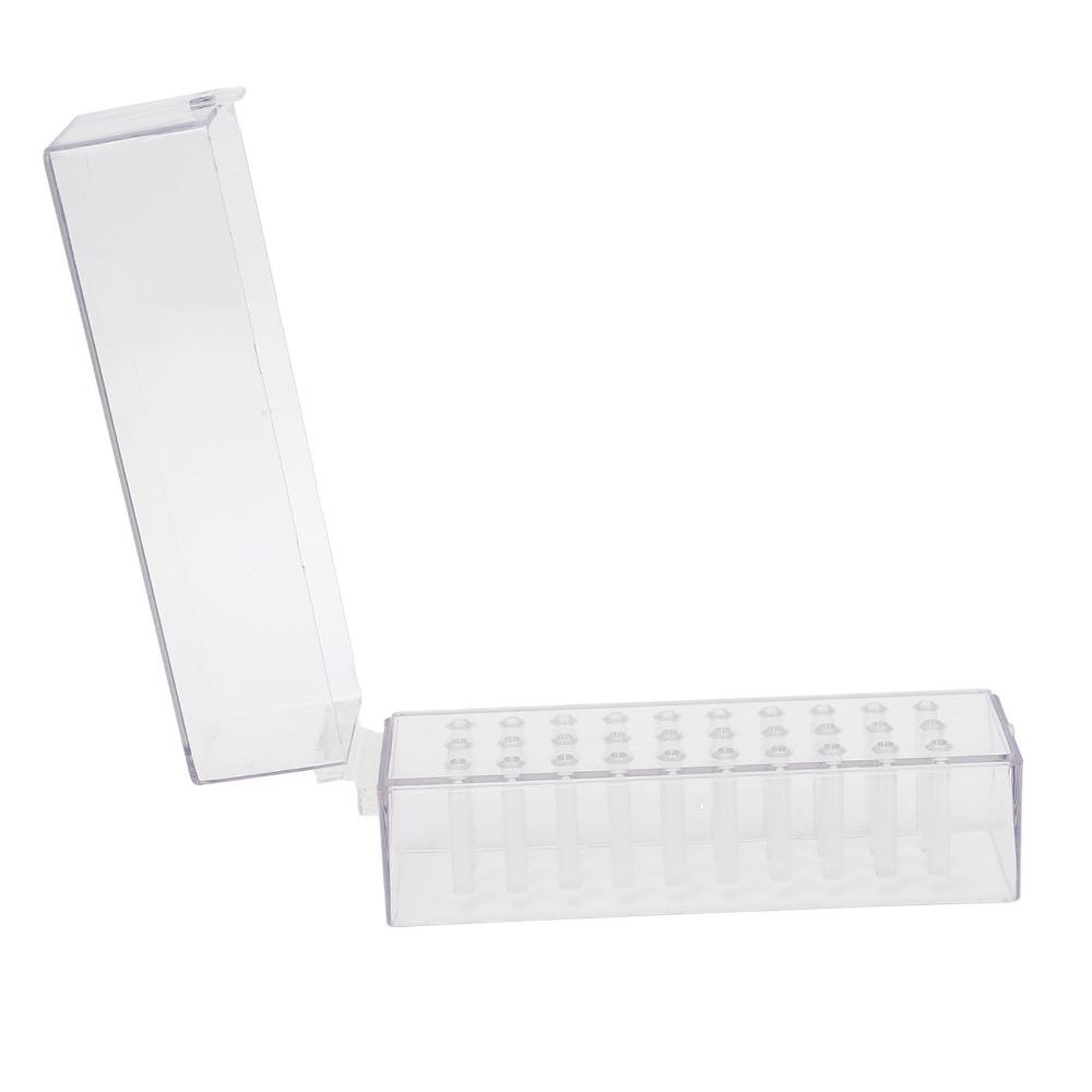Dustproof Structure Nail Drill Bits Holder Stand Practical Storage For Daily Nail Art Tools