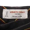 ALBERTO BIANI made in Italy Gestreiftes Muster Knöchellange Hose 42 Anthrazitgrau Damen Gebraucht