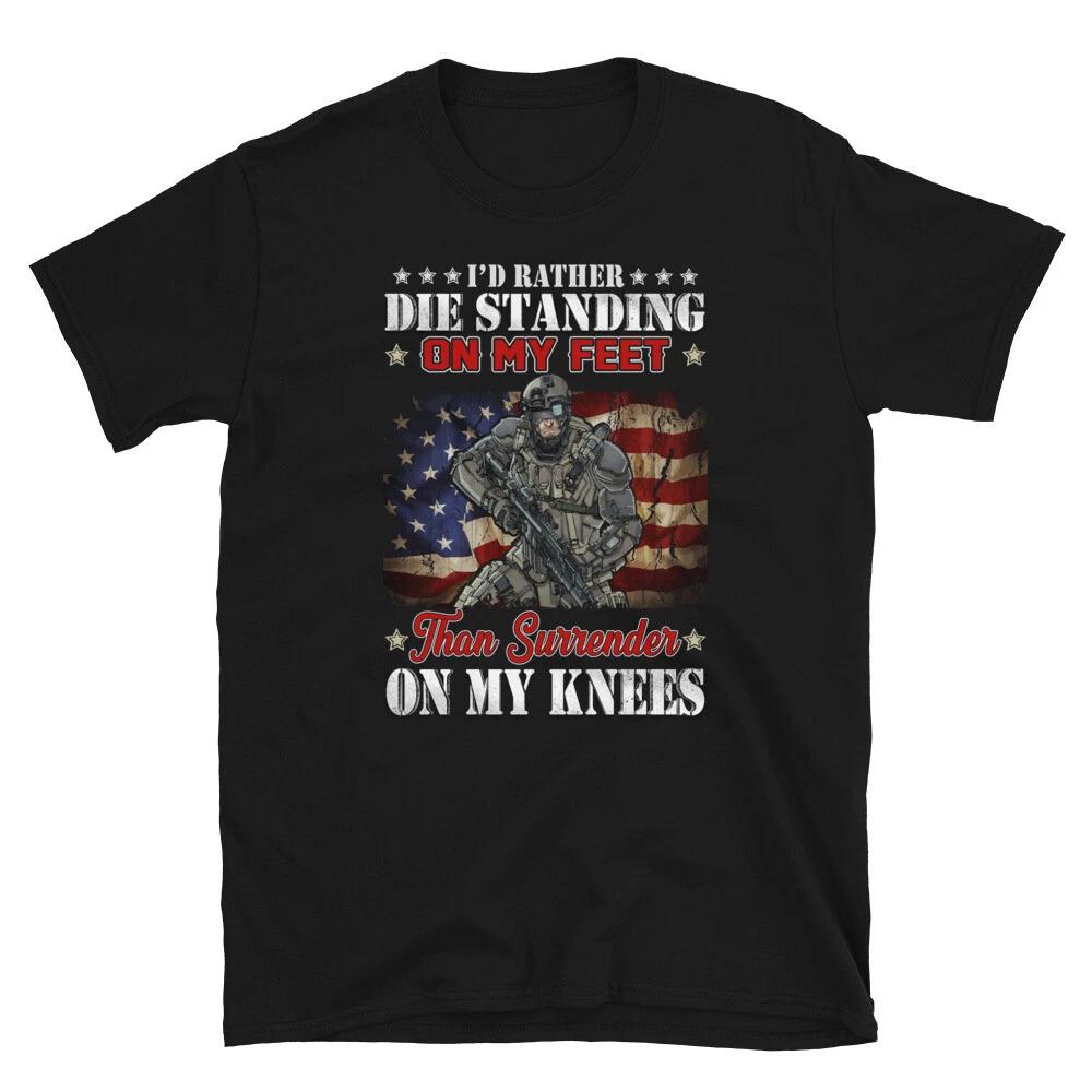 No Surrender US VETERAN Awesome Graphic Classic XS