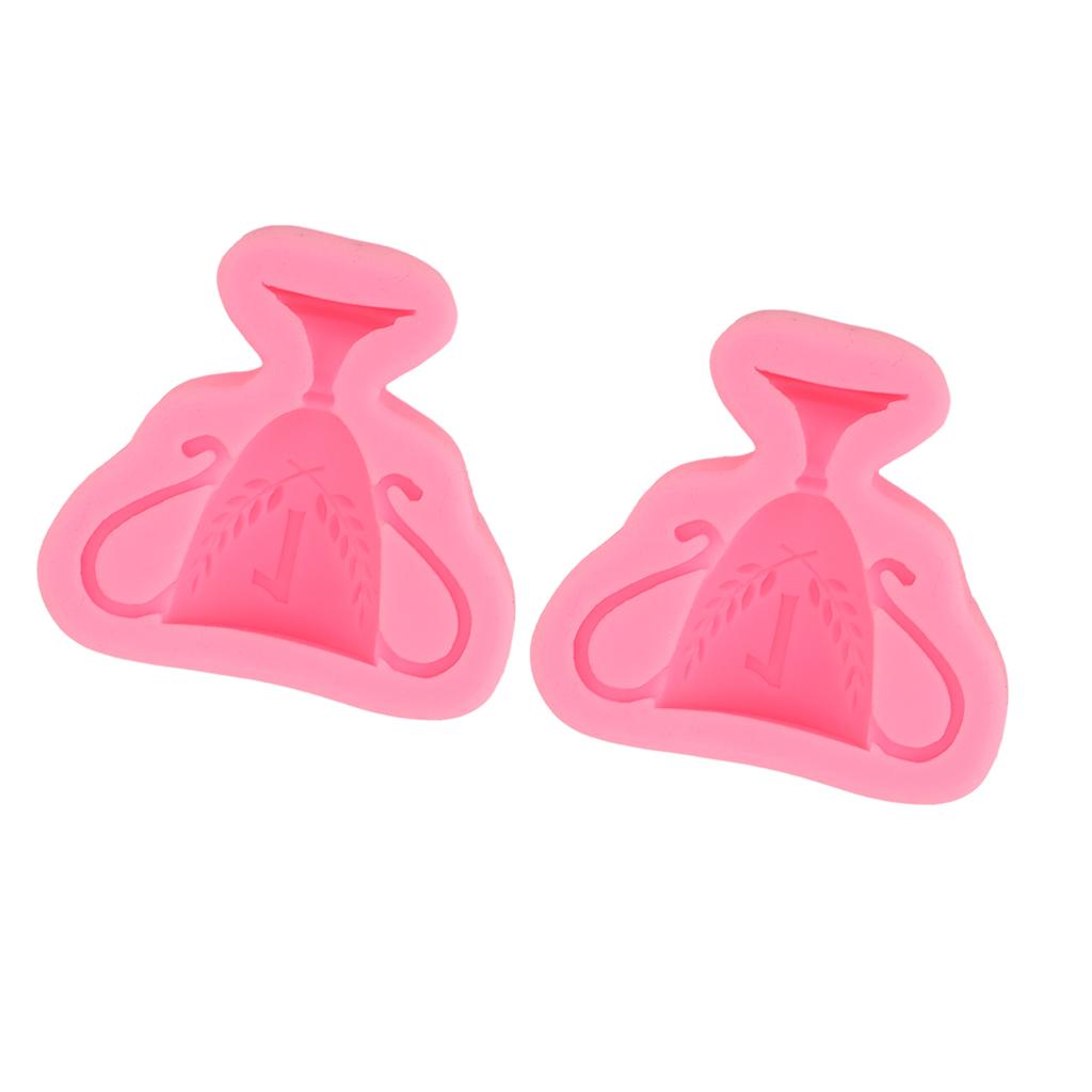2 Stück Fondant Silikonform Lebensmittelecht Sicher Geruchlos Weich DIY Kuchen Dekorationsform für Bastelprojekte