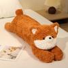 Long Cartoon Animal Plush Throw Pillow Cozy Fabrics Dog Panda Fox Doll Soothing Sleeping Pillow Lovely Home Decor Kids Companion