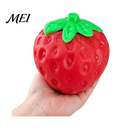 Giant Fruit Sensory Toy Large Pineapple Stress Ball, Slow Rising Squeeze for Anxiety Relief, Strawberry Study Reduction Banana Grape Corn Carrot Toy,