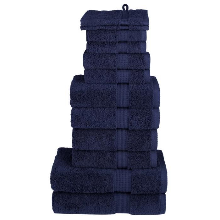 VidaXL Superior Quality Towel Set 12 Pcs, Hand Towels, Shower Towels, Bath Sheets, Washcloths 137575