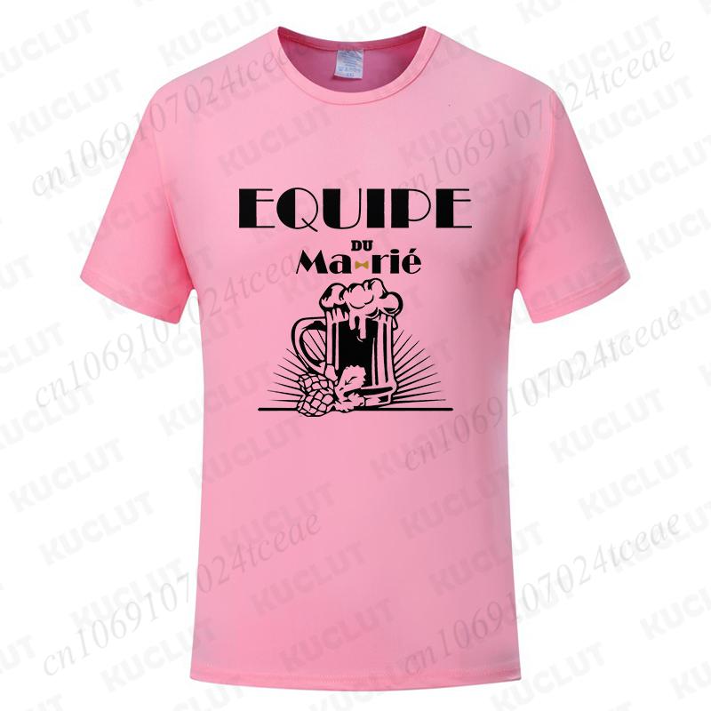 Fashion Single Farewell Tops French Boyfriend Bachelor Party T-shirts Evg Future Team Groom Man Shirt Wedding Father's Day Tees