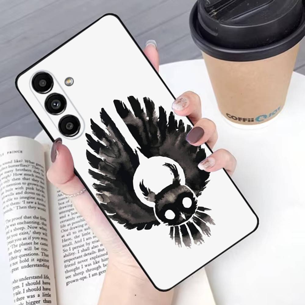 Tier Eule Handyhülle Für Samsung S 25,24,23,22,30,21,10,9,Ultra,Plus,Lite,FE,4G,5G Schwarze Weiche Hülle