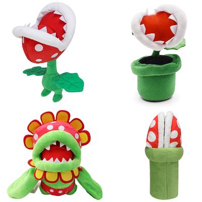 Super Mario Chomper Pluchen Speelgoed Grote Poison Piranha Plant Pop Man-Eater Bloemen Cartoon Gevulde Pop Winter Katoenen Pantoffels Cadeaus