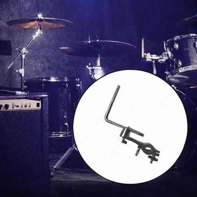Cowbell Mount Clamp with Rod Drum Mounting Bracket for Easy To Install Musical Instrument