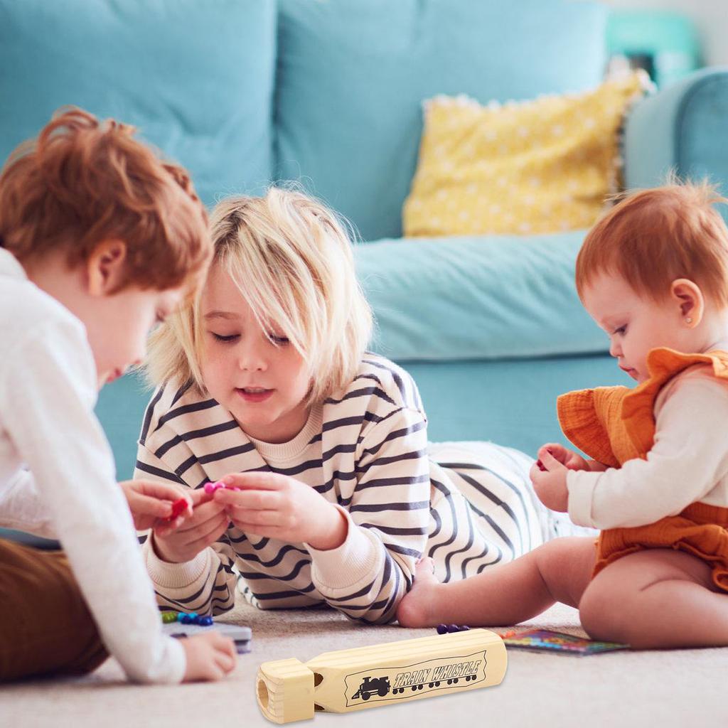 Wooden Train Whistle Toy For Kids Enhancing Musical Skill And Creativity for Party Gathering Fun and Roleplay Game