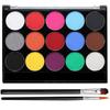 Sucodver Body Face Maternity Easy To Includes 2 Set for and Halloween Paint, Paint, Paint, Water-Based Powder, Safe, Wash, Quick-Drying, Brushes,
