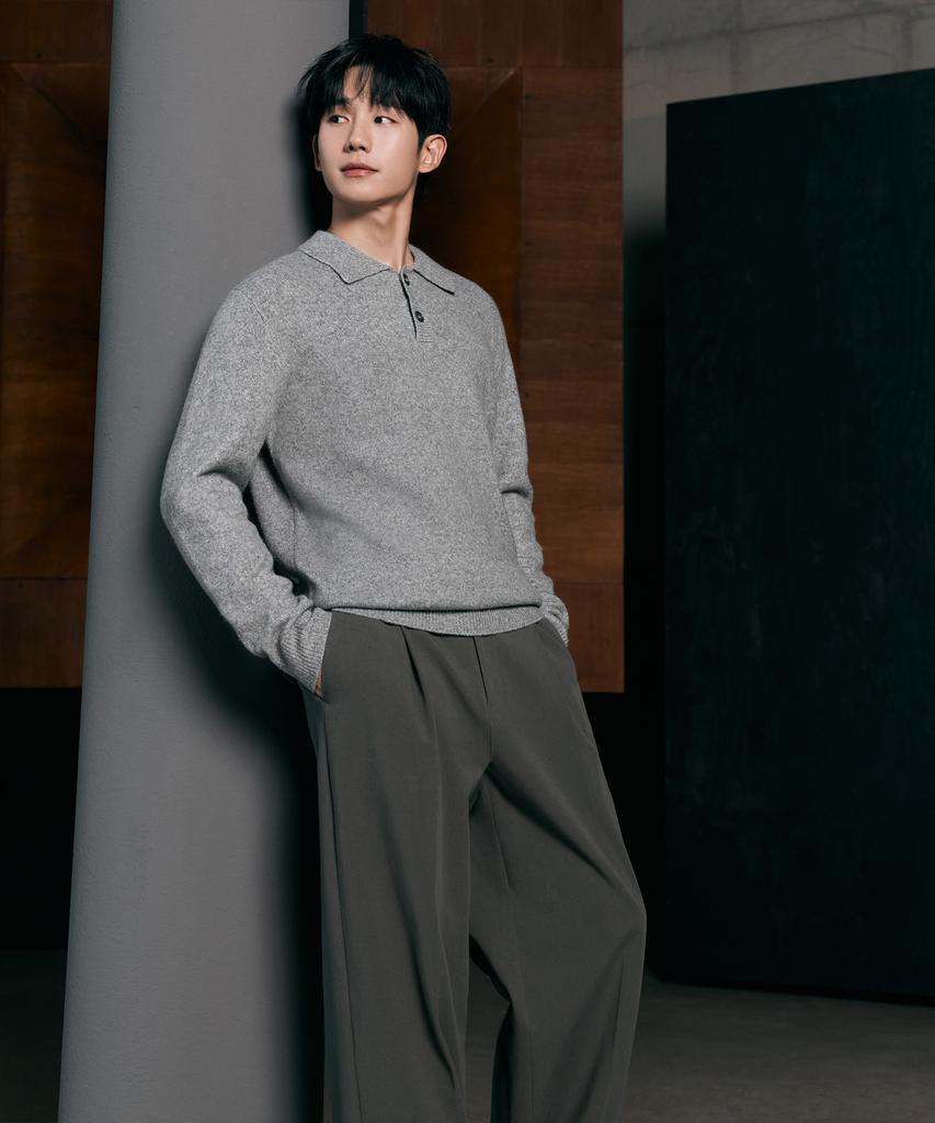 MINDBRIDGE [Air Wool] Alpaca Collar Semi-Overfit Knit - 3 Colors