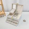 Large Capacity Jewelry Box Multi-layer Necklace Ring Organizer Portable Travel Storage Case Women