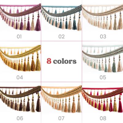 1 Meter Curtain Fringe Trim Tassel Trimming Lace For DIY Cushion Sofa Upholstery Decor Accessories Lace Trim Tassel