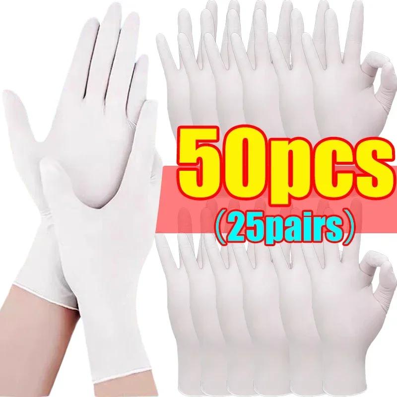 Disposable Black Nitrile PVC Gloves Strong Gloves For Housework Dish Washing Car Industry Gardening Pet Care Baking Cooking Tool