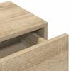 Wall Mounted Shelf with Drawers Sonoma Oak Finish 80 x 33 x 17 cm Engineered Wood