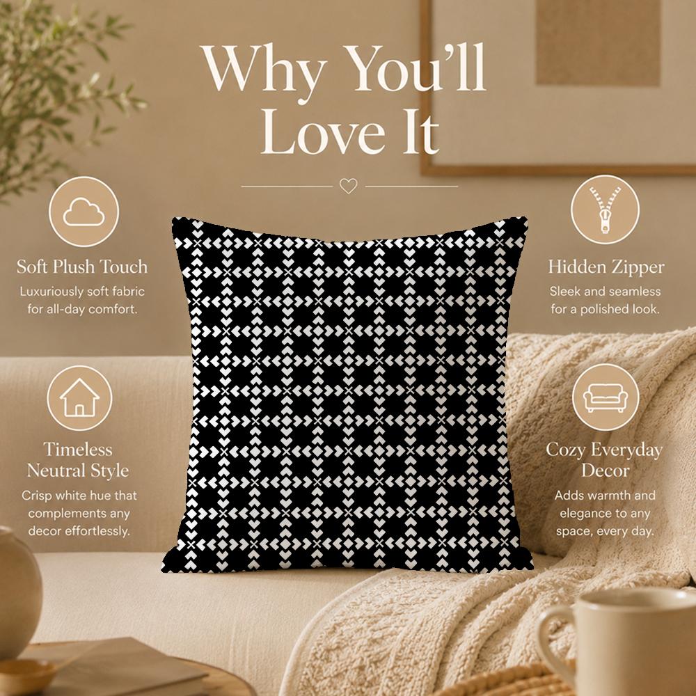 Style G-Geometric StyleS Cushion Cover Double-Sided Printed Pillow Cover Hypoallergenic Dust-Mite Proof
