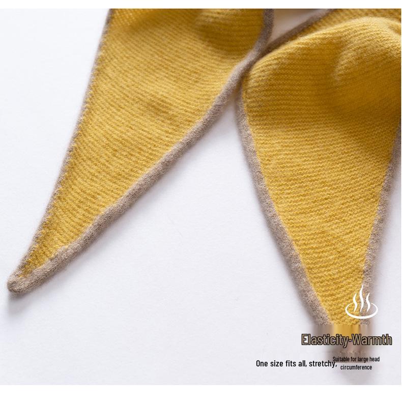 Women's 100% Pure Cashmere Color Block Scarf - Warm Autumn/Winter Knit Neck Protector