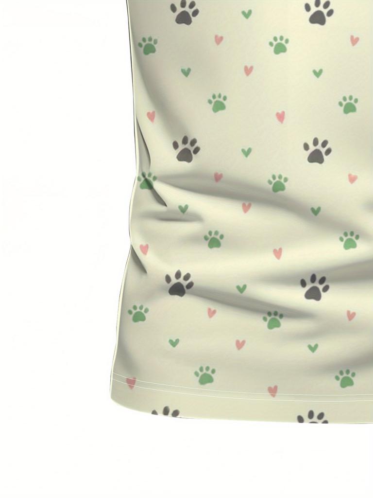 Men's Short Sleeve Polo Shirt with Flat Digital Print Pattern - No Texture