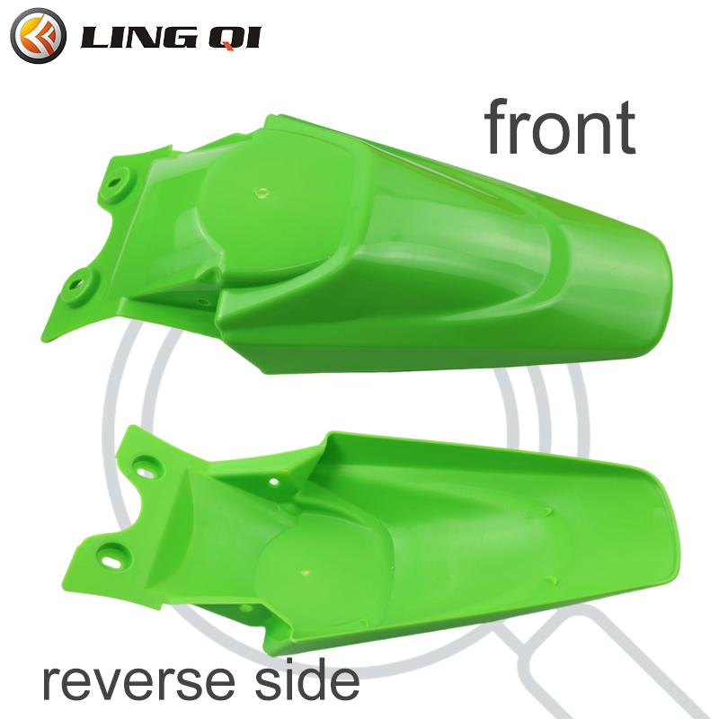 LINGQI Modified Plastic Rear Fender Fit To KLX 110 KX65 Pit Dirt Bike Mudguards Tail Fender Protector Guards for KLX110