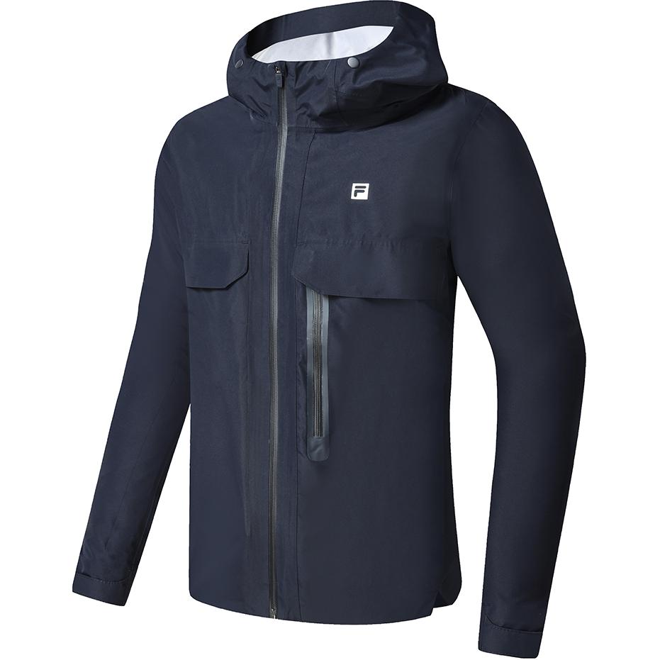FILA Zipper Design Small Logo Long Sleeve Casual Sports Suit Men suit Royal-Blue A11M311702F-NV