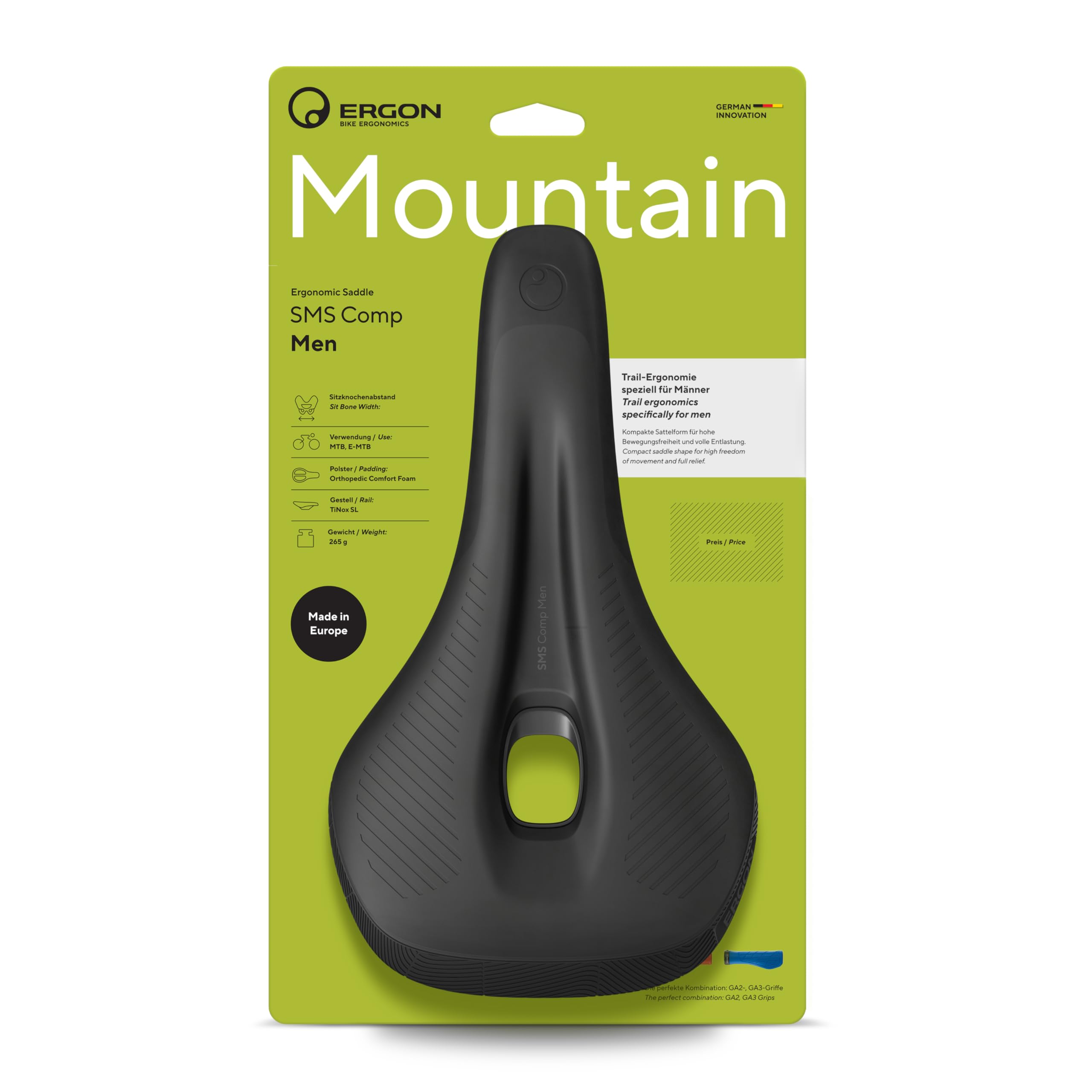 Ergon SMS Comp Saddle Men s M/L (SDL36501) чёрный