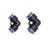 6mm 8mm Pneumatic Fitting Tee Elbow Straight Plug Valve Air Quick Connector Water Push In Hose Couping PU PY PK PM PZA HVFF