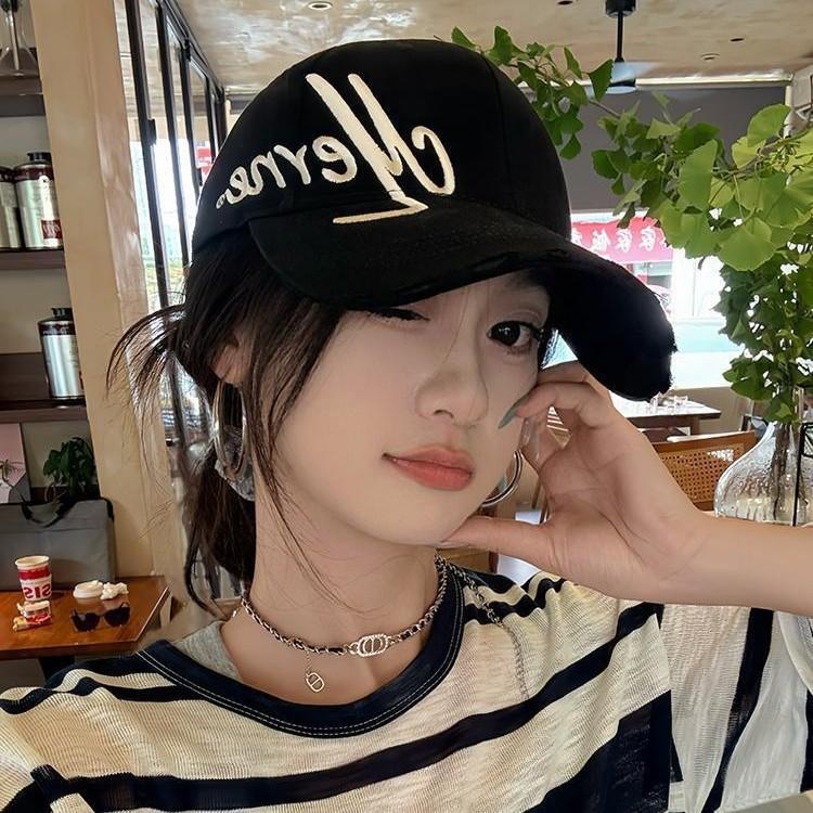 Baseball Cap For Men Women With Embroidered Letters Sun Protection Adjustable Cotton Casual For Spring Autumn