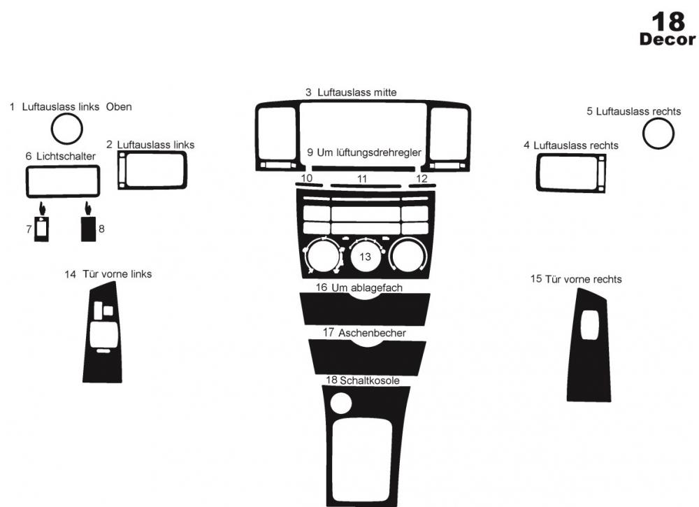 Panel Overlays (2002-2004) Tree for Toyota Corolla