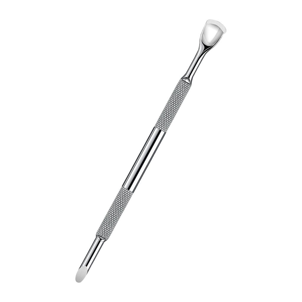 Doppelseitiger Nagelhautschieber-Entferner-Reiniger Nail Art Dotting Pen Edelstahl Maniküre Pediküre Nail Art Pflegewerkzeug