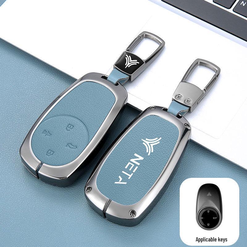 Nezha's GT Key Case for Men & Women - V22 Model Luxury Car Protective Shell with Strap and Buckle.