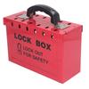Lockout Tagout Box Portable Safety 13 Guage Lockout Tagout Group Lock Box For OSHA Compliance Group