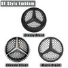 Car Front Grilled Star Emblem LED Illuminated Logo Glossy Black Border and Chrome Silver For Mercedes Benz W204 W245 X204 Class
