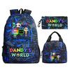 Sac d'étudiant Sac à crayons décontracté Sac à lunch Impression personnalisée Dandy'S World Around