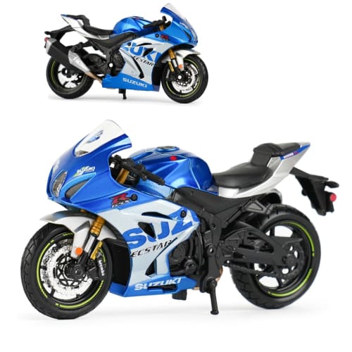 HTLNUZD 1/18 Scale Racing Motorcycle Alloy Model Suzuki GSX-R1000 R Static Diecast Vehicle Collectible Display Gift