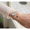 Volkswagen White Stone Layered Bracelet Watch,Korean Popular Watches