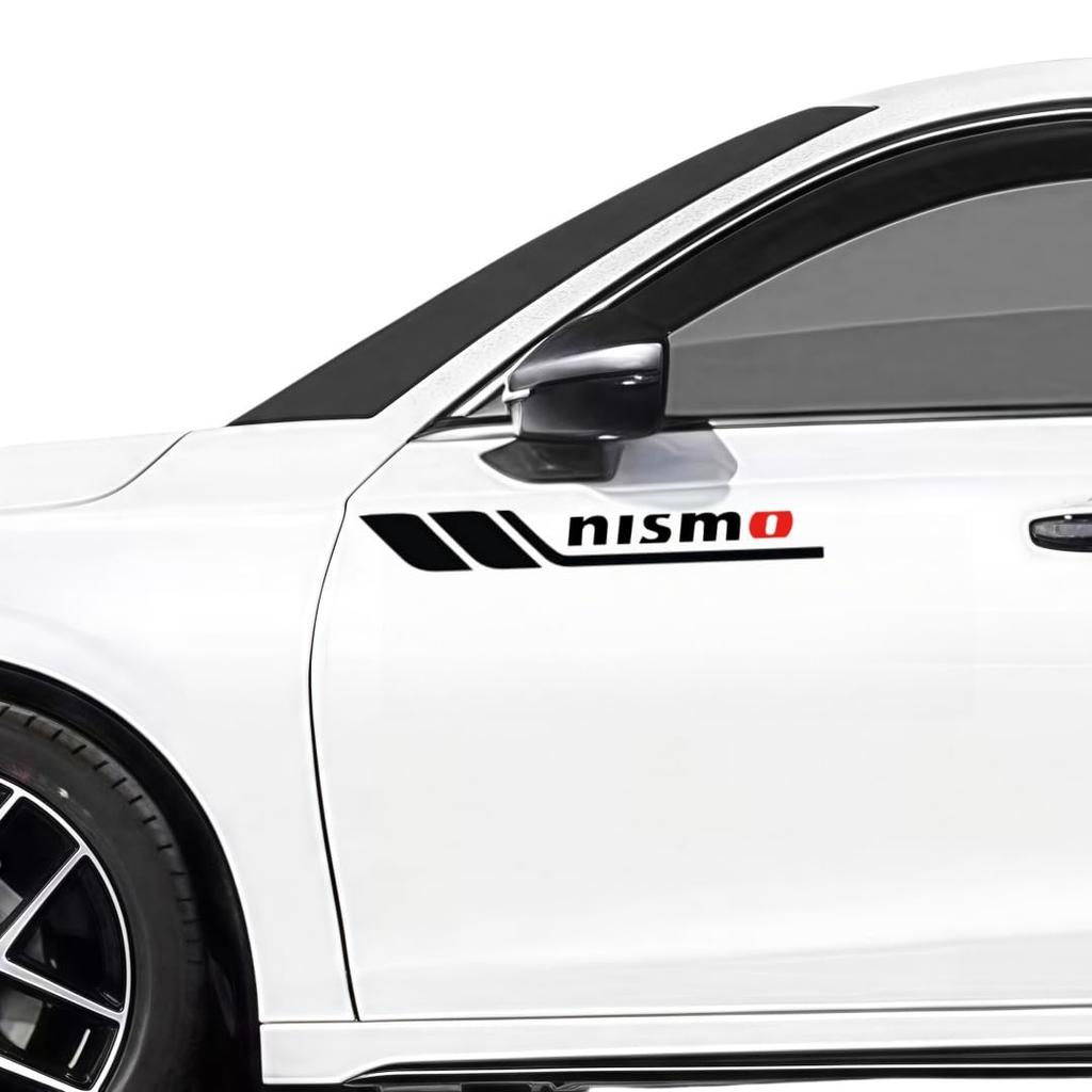Nismo Car Exterior Fits All No Exclusive Racing Side Heat Hides Improves 2 Sheets Stickers, Accessories, Decals, Series, Marking, Logo, Style,