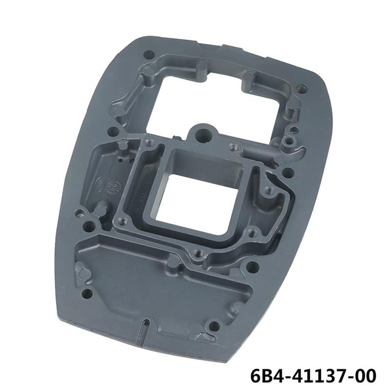 A16P-2X 6B4-41137 Exhaust Duct Manifold Plate For Outboard Engine 2 Stroke 15D 9.9HP 15HP 6B4-41137-00 6B4-41137-00-5B