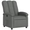 VidaXL Recliner, Relaxation Chair with Backrest, Seat with Footrest, Living Room TV Armchair, Modern, Grey 371728